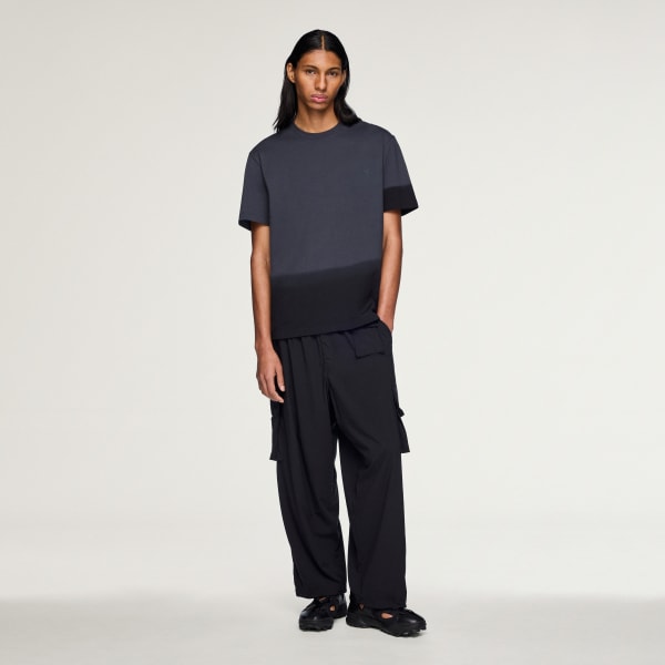 สีเทา เสื้อยืดแขนสั้นทรงเรกูลาร์ Y-3 DIPPED