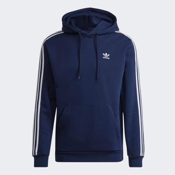 Niebieski Adicolor Classics 3-Stripes Hoodie