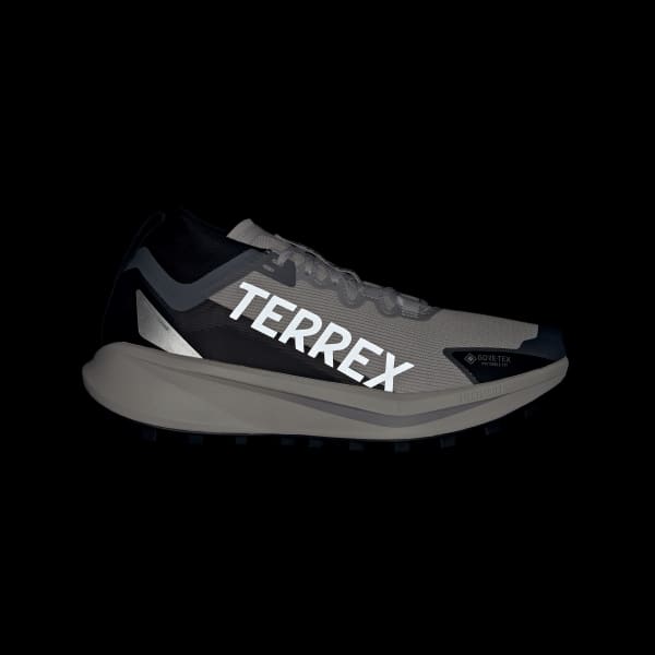 Grey Terrex Agravic GTX Trail Running Shoes