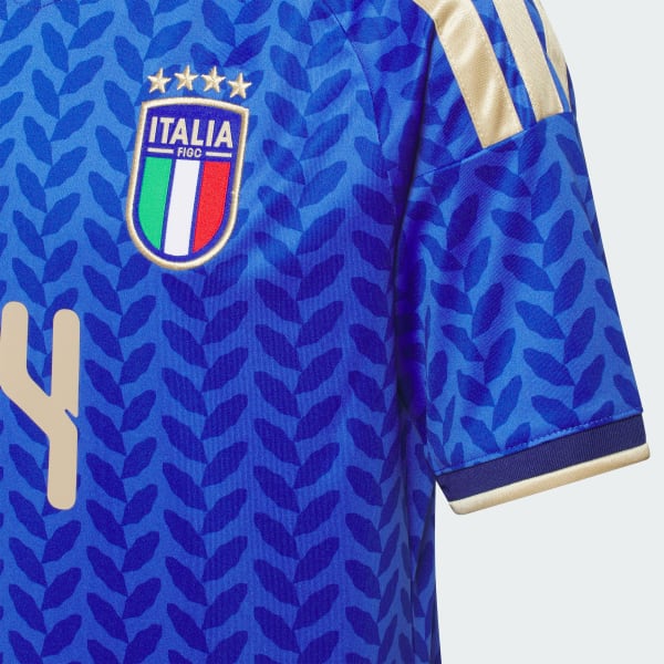 Blue Italy 26 Home Chiesa Kids Jersey