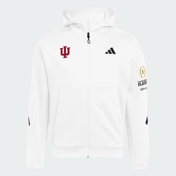 NOREMIDボーンフーディー　ホワイト adidas Indiana Football Playoff ZNE Full Zip Hoody - White | Free