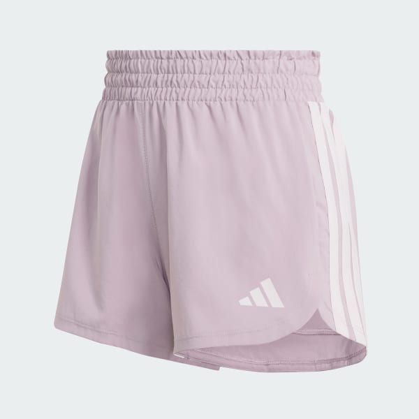 Purple Pacer Workout Woven High Rise Shorts