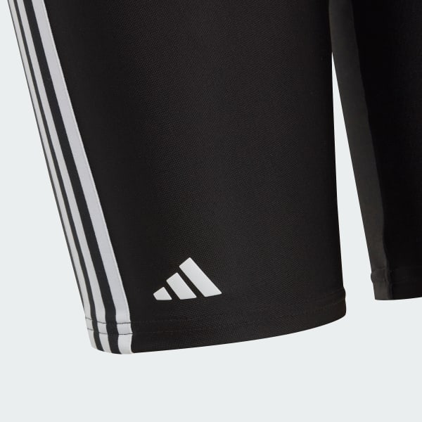 Svart Classic 3-Stripes Swim Jammers