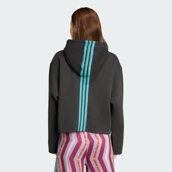 Czerń Bluza z kapturem adidas X Farm