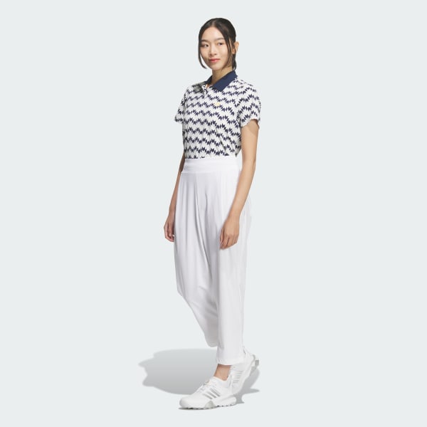 ホワイト 軽量アンクルパンツ