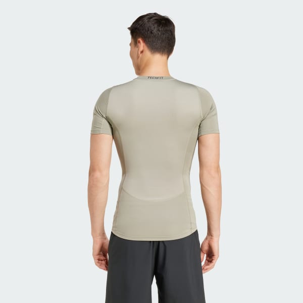 Green TECHFIT Compression Training Tee