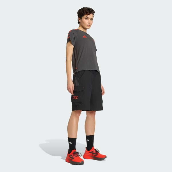 Black AUDI REVOLUT F1 TEAM SHORT SLEEVE MECHANICS JERSEY