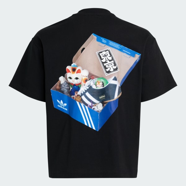 アディダス 東京 シューズボックス 半袖Tシャツ - ブラック