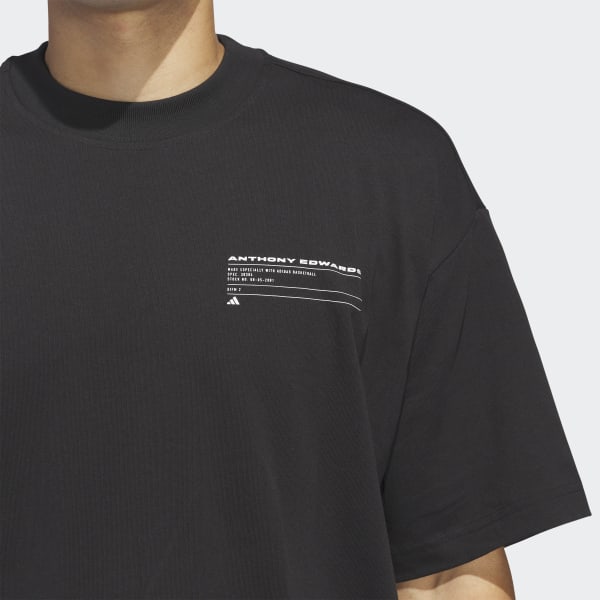 adidas Anthony Edwards Seasonal Graphic Tee - Black | adidas