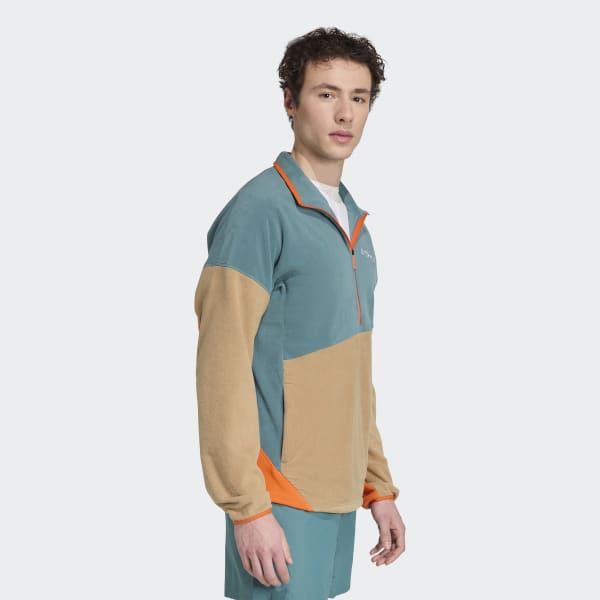 adidas Terrex Multi Climawarm Fleece Anorak - Green | Free