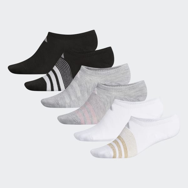 Multicolor Superlite Super-No-Show Socks 6 Pairs KIP08