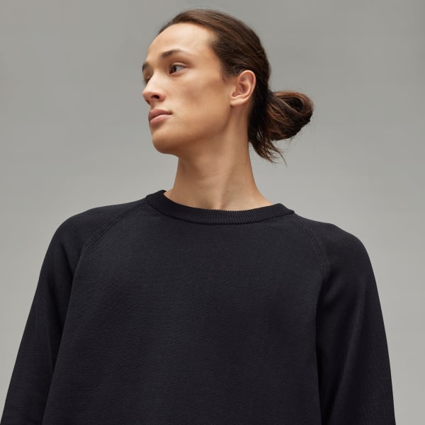 Adidas Y-3 Logo Knit Crew Sweatshirt SHOP ONLINE