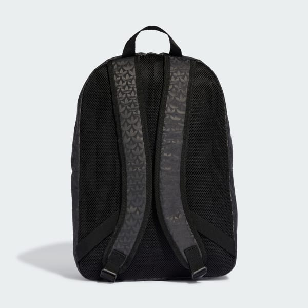 Μαύρο Trefoil Monogram Jacquard Backpack