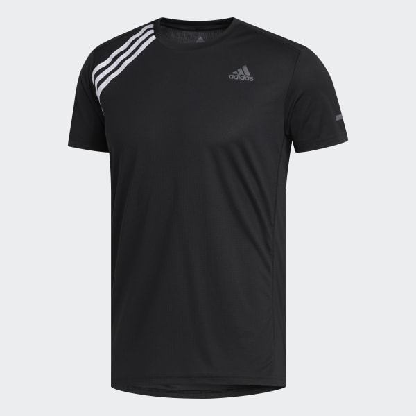 Black Run It 3-Stripes T-Shirt FYR48
