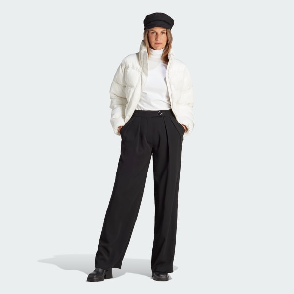 adidas Short Vegan Puffer Jacket - White | adidas Türkiye