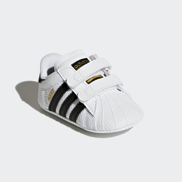 Adidas superstar crib shoes on sale white