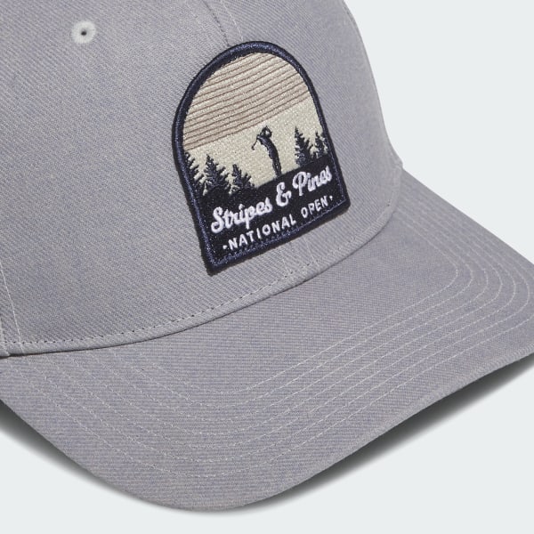 gris Casquette calotte haute Stripes and Pines