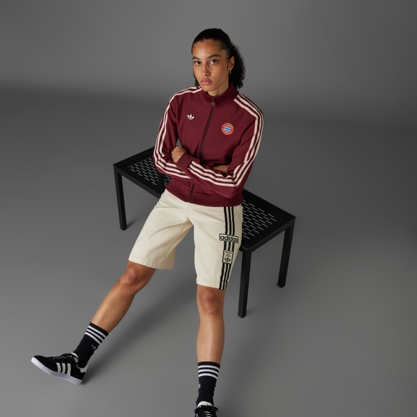 adidas FC Bayern Terrace Icons Track Top - Burgundy | adidas