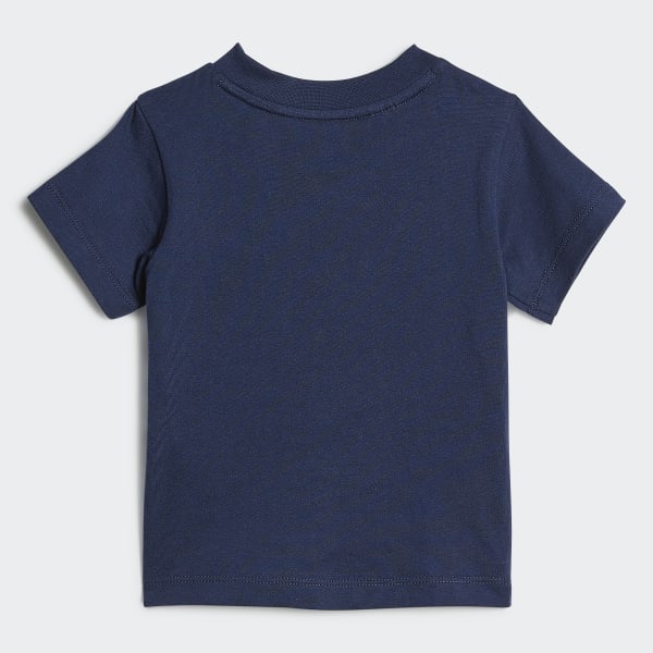 Niebieski Trefoil Shorts Tee Set