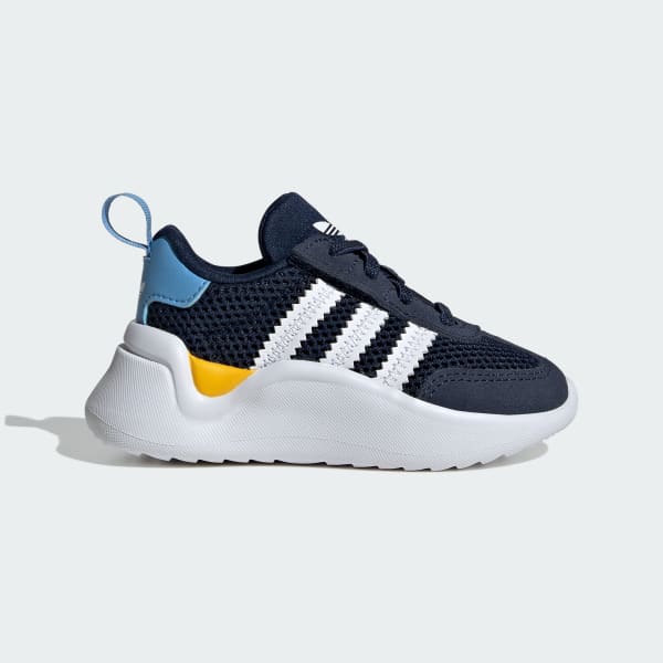 Bleu Chaussure lacets élastiques fermeture confortable Adiform 70s Enfants