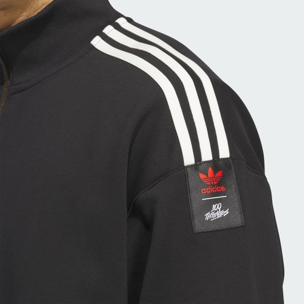 adidas 100THIVES HALF-ZIP BLACK