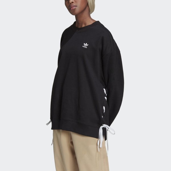 adidas Always Original Laced Crew Sweatshirt Black adidas Thailand