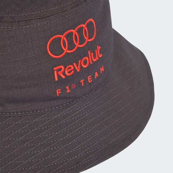 Black AUDI REVOLUT F1 TEAM MECHANICS BUCKET HAT