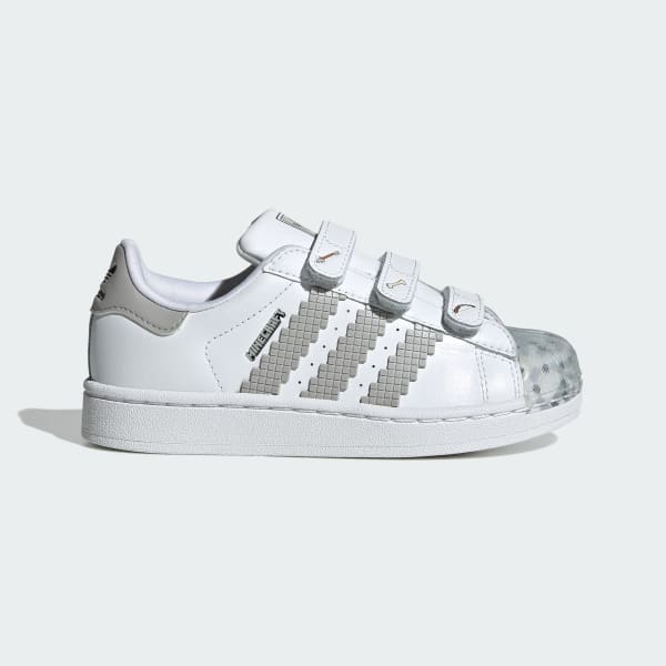 Blanco Zapatillas Superstar II Comfort Closure X Minecraft para niños