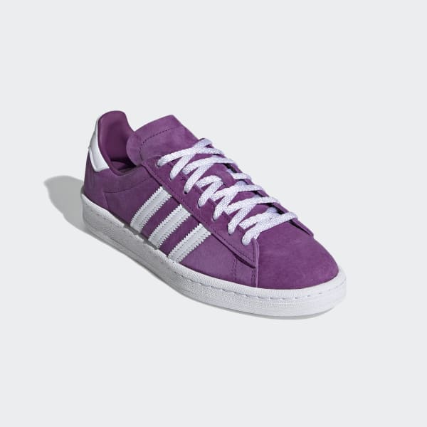 purple adidas campus shoes