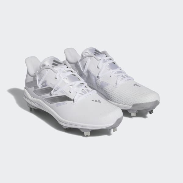 adidas Adizero Afterburner 9 Cleats - White | Free Shipping