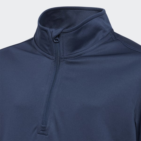 Blue Heather Quarter Zip Sweatshirt JIK03