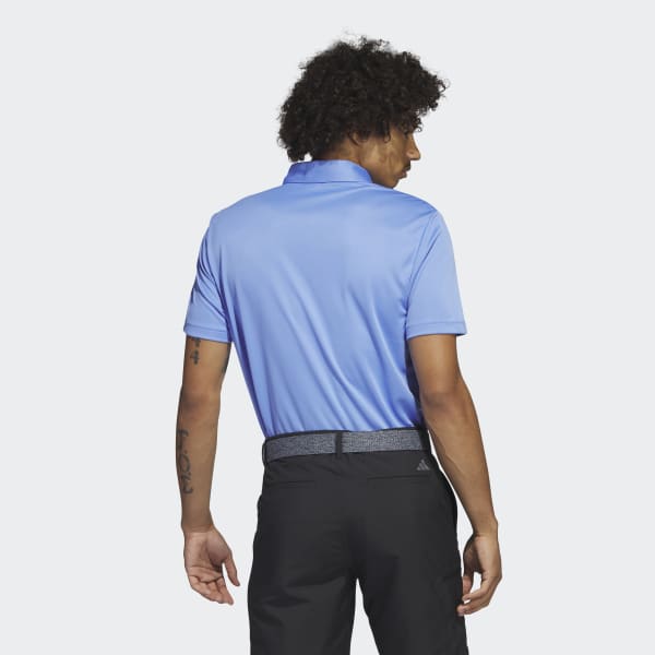 Azul Polera con Cuello Estampada en el Pecho