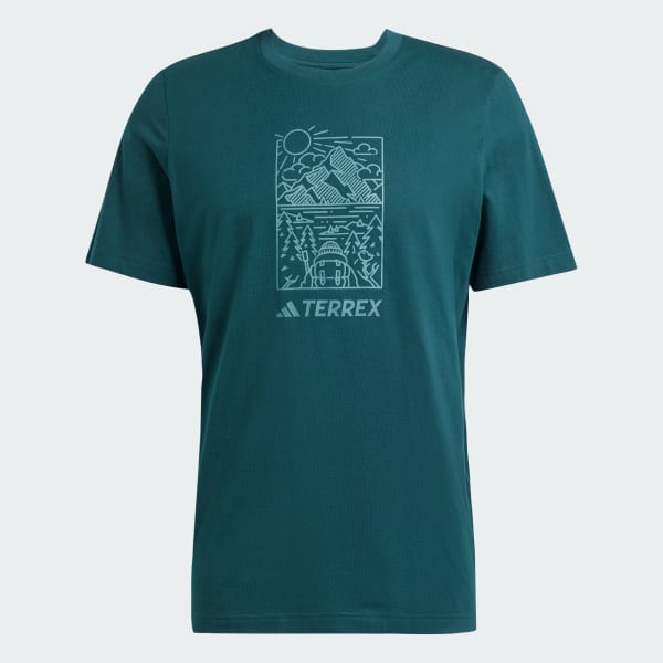 adidas Terrex Graphic Tee - Green | Free Shipping with