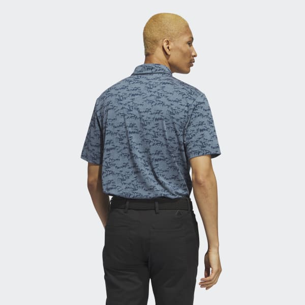Turquoise Go-To Printed Golf Polo Shirt