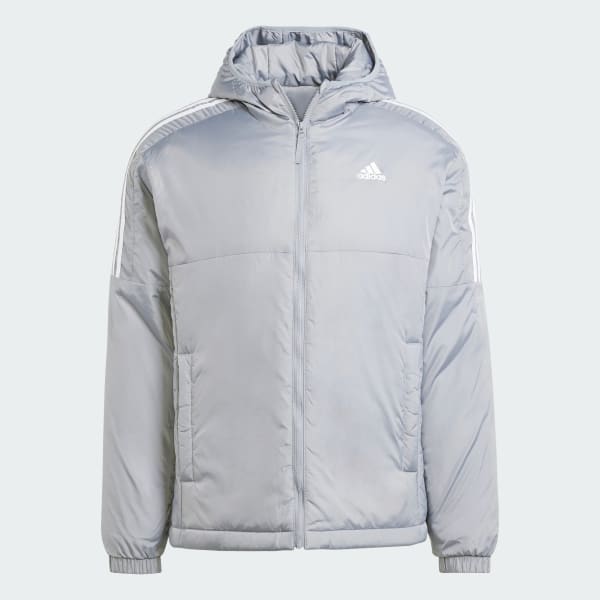Grey Essentials Insulated Hooded Jacket