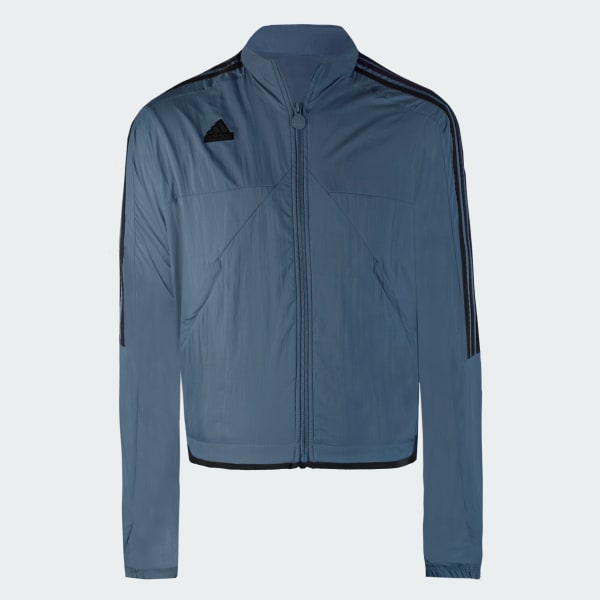 Azul Chamarra Deportiva Tiro Cut 3 Franjas Summer Tejida