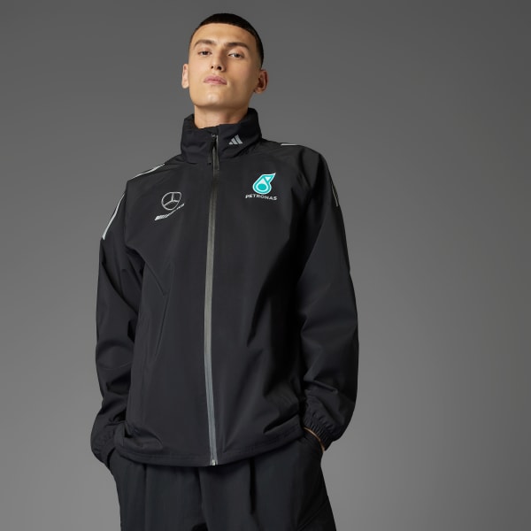 Svart MERCEDES - AMG PETRONAS FORMULA ONE TEAM MECHANICS REGNJAKKE