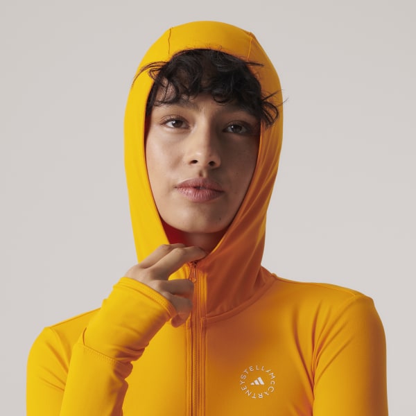 Naranja Chamarra Deportiva Manga Larga con Capucha TruePace adidas by Stella McCartney