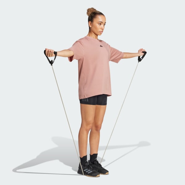 Merah-muda T-Shirt Training Grafis Climacool One Rep at a Time