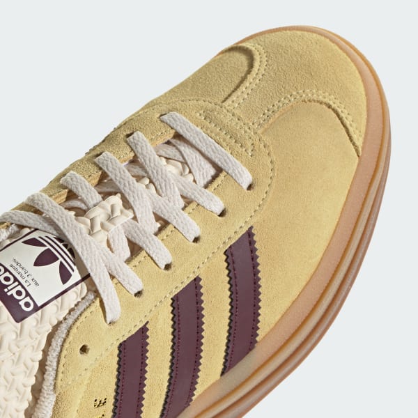 スニーカー adidas Gazelle Bold W Yellow Brown IF5937 Adidas Originals Gazelle Bold W Almost Yellow Women's Casual