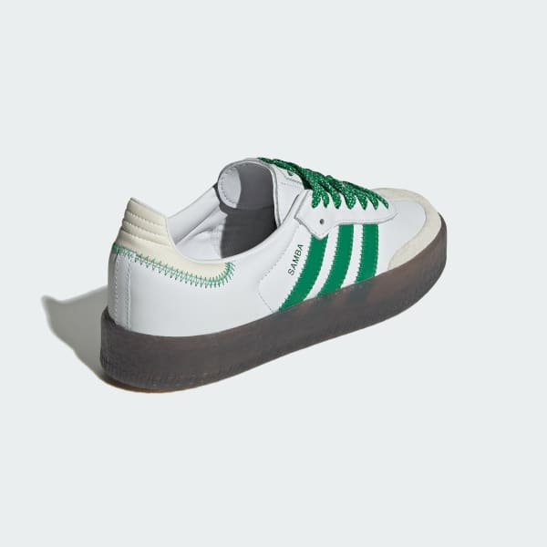 Adidas shoes white green online