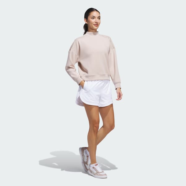 Brown Beyond The Course Mock Sweatshirt