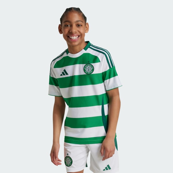 Hvid Celtic FC 24/25 Kids hjemmebanetrøje