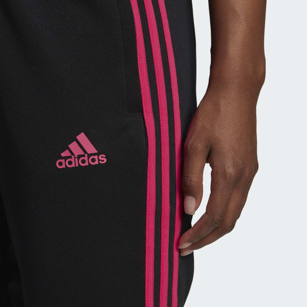 Preto Calça Afunilada AEROREADY Sereno Cut 3-Stripes Slim IYR24