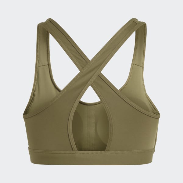 Green PowerReact Train Medium-Support Bra