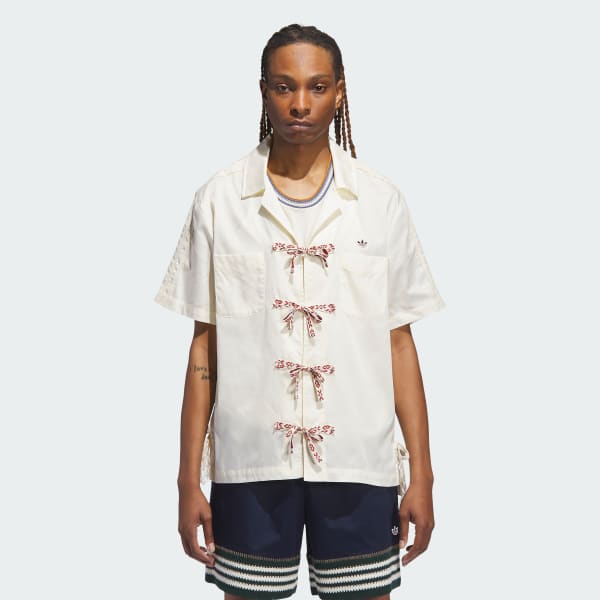 White Clot Bowling Shirt by Edison Chen (Gender Neutral)