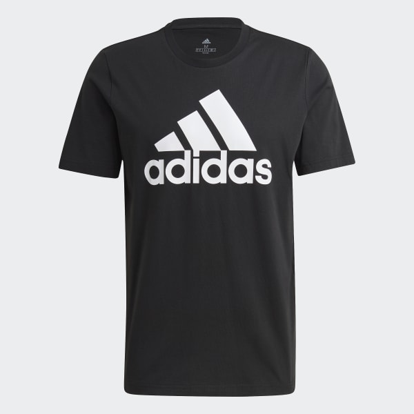 Medaille Kameraad Logisch ESSENTIALS BIG LOGO T-Shirt - Black | adidas UK