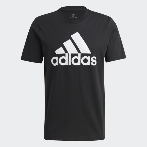 adidas Essentials Big Logo Tee - Black Men's Training | adidas