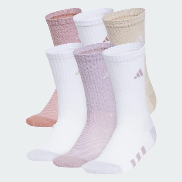Athletic Cushioned 6-Pack Crew Socks Kids