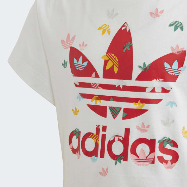 adidas floral shorts set